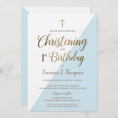 Christening Invitations Boy, Baby Birthday Party Theme, Baby Boy Invitations, Christening Decorations, Baby Birthday Invitations, Boys 1st Birthday Party Ideas, Baby Boy Christening