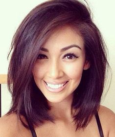 Edgy Bob, Layers Medium, Haircut Medium, Haircut Straight, Fishtail Braid, 2015 Hairstyles, Hair Medium, Short Hairstyle, Round Faces