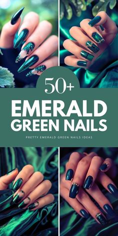 Elevate your manicure with emerald green nails ideas for 2025. Featuring gold accents, elegant art, and acrylic almond shapes, these designs are ideal for both everyday wear and special occasions. Save this pin to your 'Manicure Ideas' board and explore the article for more designs.