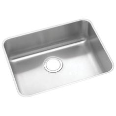 an image of a stainless steel sink on a white background with the bottom half missing