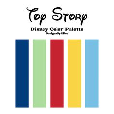 the disney color palette for top story