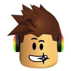 a lego head with earphones on it's ears