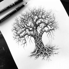 Tree Of Life Tattoo Design Kit Ygdrassil Tattoo, Tree Of Life Tattoo Men, Tree Of Life Tattoo Design, Alchemy Elements, Hard Drawings, Vikings Tattoo, Full Leg Tattoos, Henna Stencils, Ankle Tattoos For Women