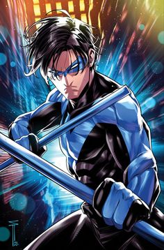 #dc #dccomics #batmanfamily #nightwing Nightwing Art, Dc Comics Wallpaper, Superhero Comics, Marvel Comics Art