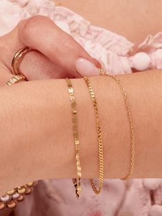 This valentino chain bracelet made with flat disc-like links to create a unique dainty chain link bracelets. Elegant Paperclip Bracelet With Adjustable Bangle, Classic Link Bracelet With Delicate Chain, Classic Link Bracelets With Delicate Chain, Classic Bracelets With Delicate Chain Link, Classic Delicate Chain Gold Plated Bracelet, Rose Gold Link Chain Bracelet With Adjustable Chain, Minimalist Figaro Chain Bracelet, Delicate Oval Link Chain Bracelet For Everyday, Everyday Delicate Oval Link Chain Bracelet