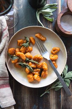 Pillowy soft homemade sweet potato gnocchi finished with pumpkin brown butter and crispy sage—embrace fall flavors in every bite! Gnocchi Recipes Homemade, October Food, Brown Butter Sauce, Seasonal Eating, Making Gnocchi, Sweet Potato Gnocchi, Potato Gnocchi, Fall Dinner Party, Cheese Pumpkin