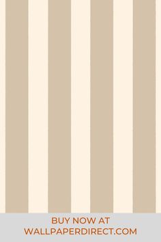 a beige and white striped wallpaper with the words buy now at wallpaper direct