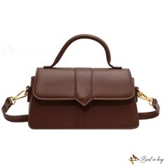 Bird in Bag - Handbag female new fashion crossbody bag single shoulder bag crossbody bag Brown Solid Color Crossbody Bag, Solid Color Crossbody Bag, Brown Solid Color Crossbody Shoulder Bag, Brown Solid Color Crossbody Satchel, Solid Color Crossbody Flap Bag, Street Trends, Sewing Thread, Bird In Bag, Bags Handbags