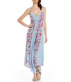 Free People Ashubury Floral Slip Dress Trendy Spring Maxi Dress For Date Night, Button-up Dresses For Vacation, Spring Button-up Maxi Dress For Day Out, Spring Button-up Maxi Dress For Date Night, Spring Button-up Dress For Vacation, Bohemian Button-up Spring Dress, Bohemian Spring Button-up Dress, Spring Maxi Dress With Buttons For Date Night, Spring Buttoned Maxi Dress For Date Night