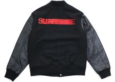 Buy and sell authentic Supreme streetwear on StockX including the Supreme Motion Logo Varsity Jacket Black and thousands of other streetwear clothing and accesories. Supreme Jacket, Varsity Jacket Black, Varsity Jacket Outfit, Supreme Streetwear, Motion Logo, Paisley Jacket, Mens Casual Dress Outfits, Comme Des Garcons Shirt, Jackets Men Fashion