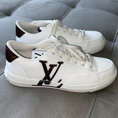 Lv Sneakers Are In Excellent Condition. There Really Is No Wear Just Some Minimal Scuffs And Scratching From Wearing A Couple Of Times. Comes In Louis Vuitton Box With Ribbon, And 2 Lv Dustbags. No Lowball Offers Please!!! Louis Vuitton Box, Lv Sneakers, Shoes Louis Vuitton, Box With Ribbon, Louis Vuitton Shoes, A Couple, Limited Time, Athletic Shoes, Color White