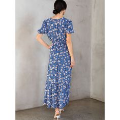 You'll stun in this effortless, beautiful maxi dress! Beautiful Maxi Dresses, Bohemian Maxi, Bohemian Maxi Dress, Spring Blossom, Puff Sleeve, Blossom, Floral Prints, Maxi Dress, Floral