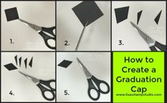 how to create a graduation cap with scissors