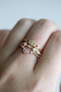 Ophelia Freshwater Pearl Gold Vermeil Ring, Alternative Wedding Gold Band, Dainty Stacking Ring, Celestial Gift for Her - Etsy Celestial Gifts, Wedding Gold, Vermeil Jewelry, Alternative Wedding, Stacking Ring, Gold Band, Gold Plated Jewelry, Stacking Rings, Jewelry Plate