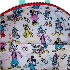 Product Dimensions: 9 x 4.5 x 10.5 inches Disney Themed Multicolor Bags For Fan Events, Themed Multicolor Bags For Disney Fan Events, Disney Character Print Multicolor Bags, Ear Headbands, Mickey And Friends, All Over Print, Shoulder Bag, 10 Things