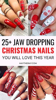 Christmas Naildesign, Christmas Nail Designs Acrylic, Xmas Nail Designs, Polish Design