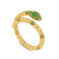 PRICES MAY VARY. 【MATERIAL】: The snake ring is plated in 18k gold, and inlaid with green CZ. Made of brass, keeping luster and color for a long time, nickel free, lead free, and hypoallergenic. 【GORGEOUS DESIGN】: Perfect craftsmanship makes it like a real snake, coiled around your fingers. 【ADJUSTABLE RING】: This ring could be slightly adjust due to the open adjustable design. The adjustable ring fits on the slender middle,index or ring finger. 【PERFECT GIFTS】: Wrapped with a gift box, which cou Adjustable Snake Ring, Python Rings, Snake Coiled, Panther Leopard, Panther Ring, Leopard Head, Head Ring, Butterfly Ring, Snake Ring