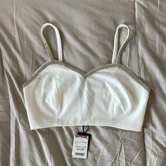 Size Small White Crop Tank New With Tags Bought For A Bachelorette Trip Never Worn Cheap White Forever 21 Tank Top, Cheap Forever 21 Tank Top, White Crop Tank, Bachelorette Trip, White Crop, Crop Tank, Womens Sizes, Womens Tops, Tags