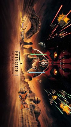 star wars the force awake movie poster with lights coming from them and people in space