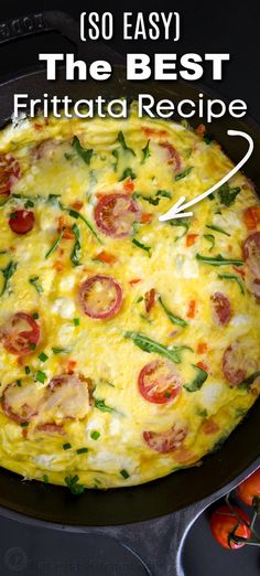 Making a frittata is as simple as it gets for a hearty and healthy breakfast in no time. Large Frittata Recipes, Overnight Frittata Egg Casserole, Best Breakfast Fritatta, Frittata For 2, Whatever Pan Recipes, Frittata Dinner Recipes, Fritata Recipe Italian, Christmas Morning Frittata, Breakfast Fertattas Recipe