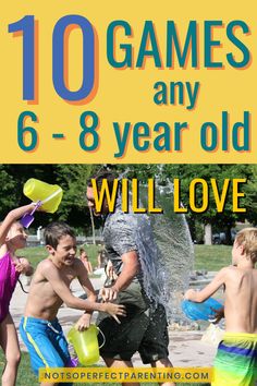 Cool games for 6 to 8-year-olds (all occasions) Activity For 6 Yrs Old, Summer Activities For Boys 8-10, Craft For 8 Yrs Old, Activities For 6yrs Old, Summer Camp Games For Kids, Large Group Games For Kids, Beach Cookout, Structured Play