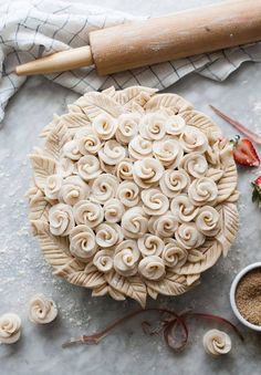 an image of some food that is on top of a table with utensils