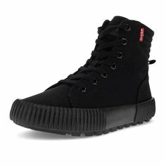 PRICES MAY VARY. Durable synthetic canvas fabric upper Hightop sneaker design Lightly cushioned footbed for excellent comfort Lace-up closure with metal eyelets Durable rubber outsole adds traction and support Shoe Warehouse, Oc Outfits, Hightop Sneakers, Closed Toe Shoes, Trainers Fashion, Black High Tops, Shoe Black, Bold Style, Wind Breaker