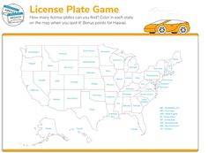 the license plate game is available for all drivers and their vehicle owners to play on