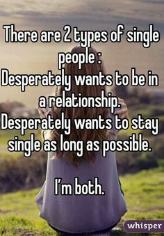 a woman sitting on the ground with her back to the camera and texting there are 2 types of single people desperately wants to be in a relationship