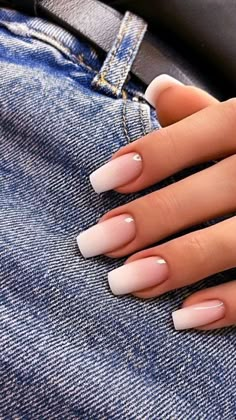 Unghie Sfumate, Milky Nails, Nails Trends, Simple Acrylic Nails, Work Nails, Classy Acrylic Nails, Bright Nails