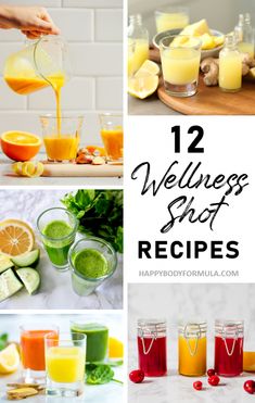 Wellness Shot Recipe, Turmeric Shots, Energy Shots, Wellness Recipes, Smart Things