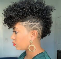 Short Natural Mohawk For Black Women, Mohawk For Black Women, Tapered Fro, Tapered Hairstyles, Fierce Hairstyles, Natural Mohawk, Mohawk Cut, Natural Hair Mohawk, Tapered Natural Hair Cut