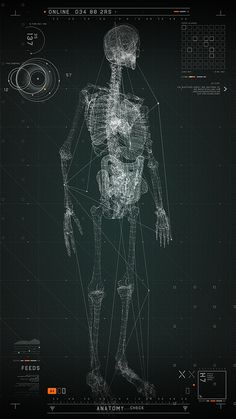 Interactive Touch Screen ApplicationCustomer: 2RISE In-house ProjectFebruary 2014, Aying/ Munich, GermanyThis interactive touch screen presentation is an outstanding example for the importance of nice interfaces. With them you are able to show information in #realtime #3d #ar #vr #datapresentation #touchscreen Human Skeleton, Skeleton, Human Body, Medical, Dots, Computer, Black And White, Human, White