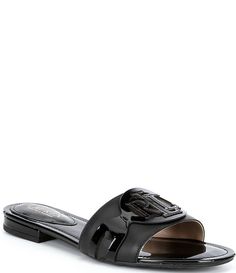 Luxury Stuff, Ralph Lauren Style, Ralph Lauren Logo, Leather Slide Sandals, Women's Mules, Womens Mules, Fashion Spring, Leather Slides, Clogs Shoes