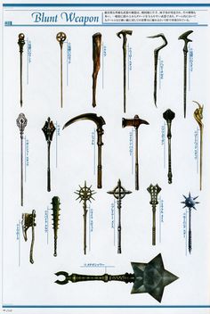 Weapon Concepts : Photo Mace Drawings, Mace Fantasy Art, Mace Fantasy, Flanged Mace Art, Mace Medieval, Weaponized Instrument Dnd, Weaponized Instrument