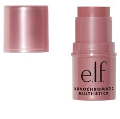 e.l.f, Monochromatic Multi Stick, Creamy, Lightweight, Versatile, Luxurious, Adds Shimmer, Easy To Use On The Go, Blends Effortlessly, Sparkling Rose, 0.155 Oz Sparkling Rose, Elf Cosmetics, Eyeshadow Lipstick, Cream Blush, Eyes Lips, Lip Color, Belleza Natural, Ulta Beauty