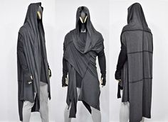 Coat Aesthetic, Asymmetrical Vest, Mantel Cape, Long Poncho, Sleeveless Kimono, Poncho Cardigan, Hooded Cape, Kimono Wrap