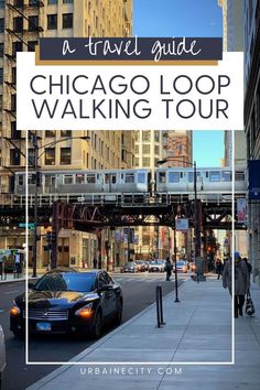 the chicago loop walking tour with text overlay