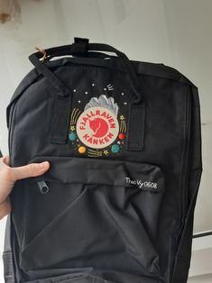 Kanken Laptop 15, Fjallraven Kanken Laptop, Backpack Fjallraven, Beautiful Backpacks, Embroidered Backpack, Planet Design, Custom Backpack, Name Embroidery, Embroidery On Clothes