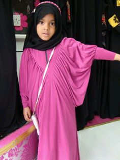 Abaya Style For Children, Abaya Styles For Kids, Children Abaya Style, Kids Abaya, Jalabia Styles, Islamic Fashion Dresses, Moslem Fashion, Hijab Designs, Abaya Style