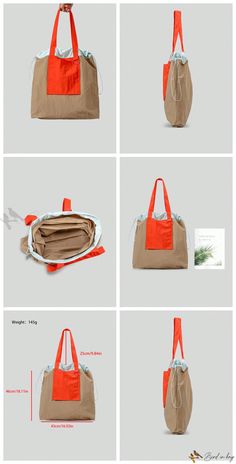 Bird in Bag – Stylish Designer Panelled Shoulder Bags: Fashionable Drawstring Tote with Large Capacity and Chic Shopper Purses for Women – Bird in Bag Orange Large Capacity Canvas Bag For Daily Use, Orange Canvas Bag With Large Capacity For Daily Use, Casual Reversible Beige Bag, Large Capacity Orange Canvas Bag For Everyday, Casual Reversible Canvas Bag, Dog Merch, Chic Purses, Casual Tote Bag, Purses For Women