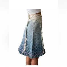 Ab+ Condition , Used , No Stains , No Rips , No Odors , Zipper Works Perfect Please See Pictures For Details Shop With Confidence Posh Mark Will Will Authenticate! Fast Shipper 5 Star Seller Diy Denim Skirt, Diy Denim, Posh Mark, Denim Diy, Detail Shop, 5 Star, Denim Skirt, Blue White, Womens Skirt