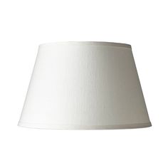 a white lamp shade on a white background