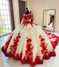 Custom Made Dresses, Red Quinceanera Dresses, Quince Dresses Pink, Dresses V Neck, Quince Dress, 16 Dresses, Sweet 16 Dresses, Quince Dresses, Wedding Veil