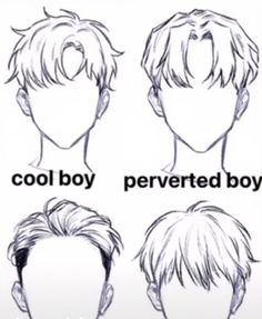 Boy Hair Drawing, Highlights Silver, Pelo Anime, Drawing Hair Tutorial, Anime Boy Hair, Drawing Hair, Hair Sketch, Hair Growing, Men's Haircuts