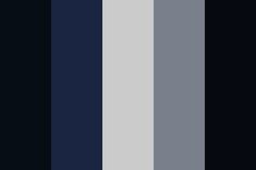 blue and gray color palette with black background