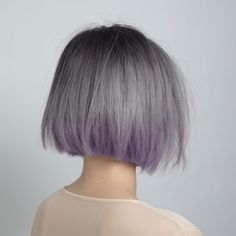 Pastel Hair - Purple Short Pink Hair, Blonde Ombre Hair, Ombre Hair Blonde, Inverted Bob, Blonde Ombre