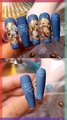 ancient style#nails#nail beauty#makeup#beauty Asia Nails Art Designs, Fine China Nail Art, Chinese New Year Nails 2023, Lunar New Year Nails 2023, Nail Drawing Art, Year Of The Dragon Nails, Cny Nails 2023, China Nails Design, Chinese New Year Nail Design