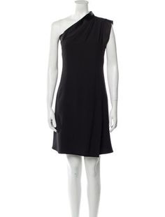 Emporio Armani Shift DressBlackSleeveless with One-ShoulderConcealed Zip Closure at SideFit:Dresses by Emporio Armani typically fit true to size. Elegant Off-shoulder Sleeveless Dress, Elegant Black Sleeveless One-shoulder Dress, Elegant Black One-shoulder Sleeveless Dress, Elegant One Shoulder Black Sleeveless Dress, Elegant Black Sleeveless Dress With Asymmetrical Neckline, Black Sleeveless Dress With Asymmetrical Neckline For Cocktail, Black Sleeveless Dress With Asymmetrical Neckline For Formal Occasion, Formal One-shoulder Sleeveless Dress, Emporio Armani