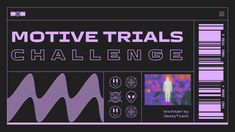 the cover art for motivve trials challenge, which features an image of a person in